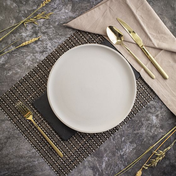 Тарелка обеденная ROCK WHITE 26см