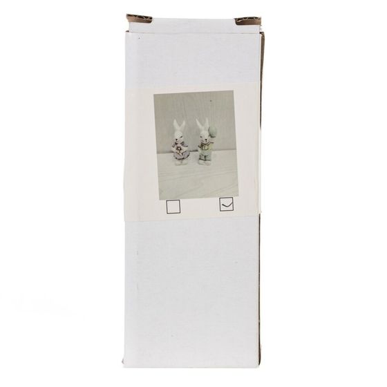 Фигурка декоративная &quot;Заяц&quot;, L3,5 W3,5 H10,5 см, 2в.