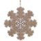 Украшение новогоднее &quot;Снежинка&quot;, L15 W0,5 H16 см, 3в.