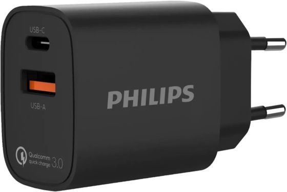 Сетевое З/У Philips DLP4317 черный (DLP4317CB/70)