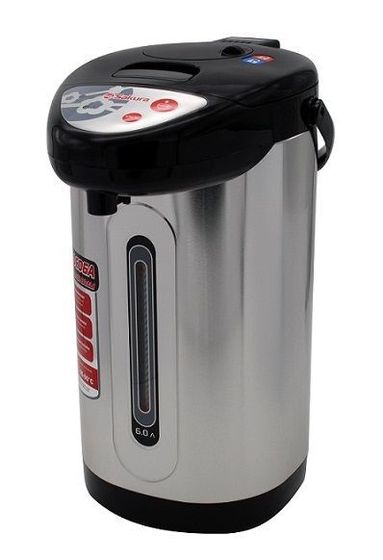 Термопот Sakura SA-346B 5л металл/черный