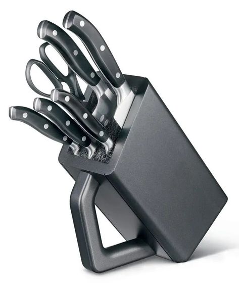 Набор ножей Victorinox Grand Maitre Cutlery Block (7.7243.6) 6предм. с подставкой черный