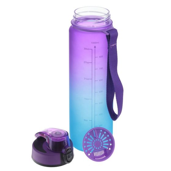 Бутылка, 1000 мл, L7,5 W7,5 H28 см, дизайн микс