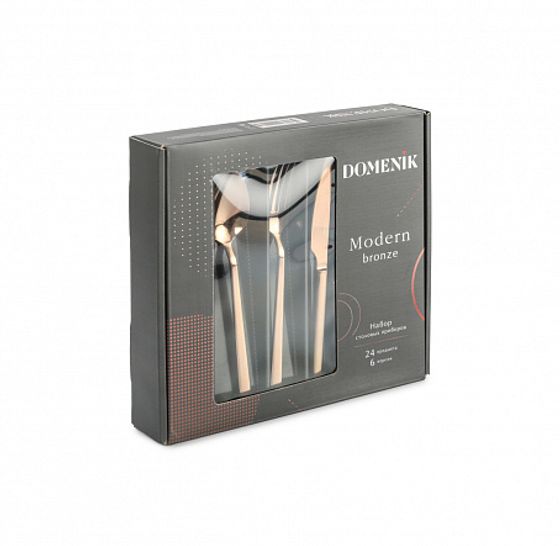 Набор столовых приборов MODERN BRONZE 24пр