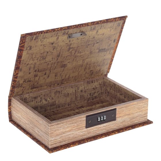 Шкатулка-книга с кодовым замком, Д18 Ш7 В27 см