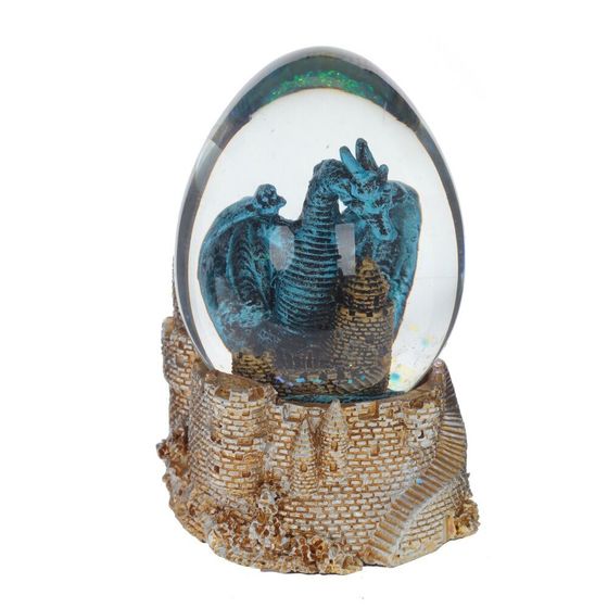 Фигурка декоративная в стекл.шаре &quot;Дракон&quot;, D 7 см, L8 W7 H10 см, 2в.