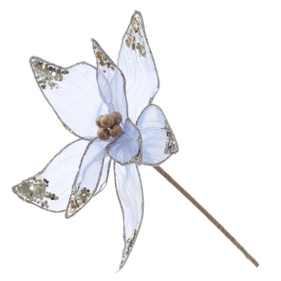 Цветок искусственный &quot;Пуансеттия&quot;, L18 W18 H38,5 см