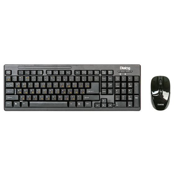 Клавиатура+мышь Dialog KMROP-4010U беспроводной черный