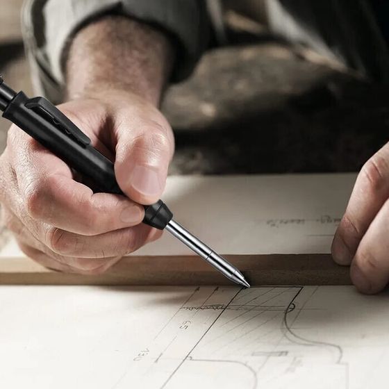 !09 Набор грифелей 12 штук для карандаша ТУНДРА, цветные (черные, красные, желтые), 120 мм,