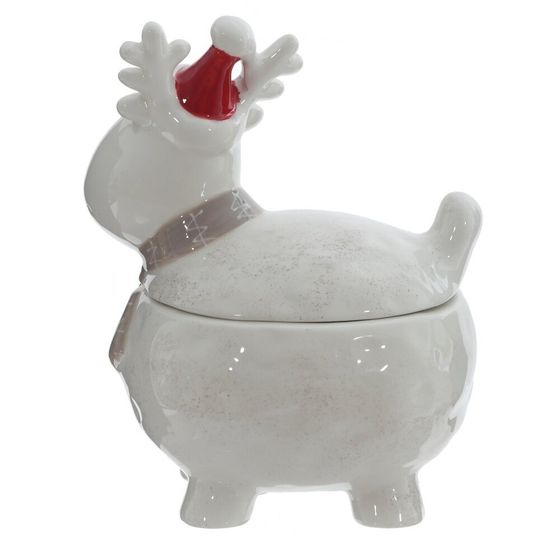 Конфетница "Северный олень", 600 мл, L14 W12 H18,5 см, 1 штука, дизайн микс
