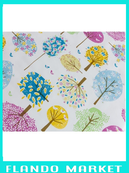 !09 Клеёнка «ЛАРИО» «Деревья в цвете» 140 см, 20 п.м., BL60!