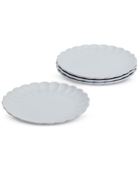 Scalloped Salad Plates, Set of 4