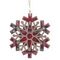 Украшение новогоднее &quot;Снежинка&quot;, L10 W0,5 H10 см, 3в.