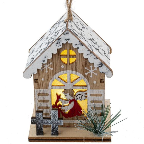 Изделие декоративное с подсветкой "Домик" (LR54х3), L7,5 W7 H9,5 см, 3в.