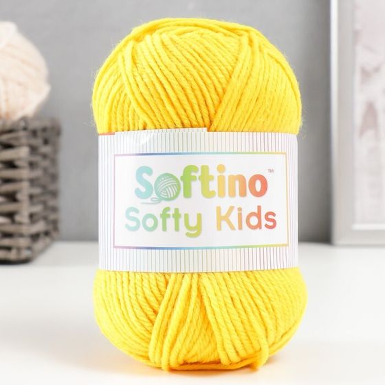 Пряжа 100% акрил &quot;Softy Kids&quot; 90м ±5м 50 гр цвет 04 цыплёнок 5443675