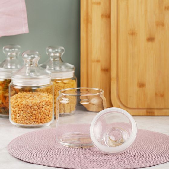 Банка для продуктов КЛУБ с крышкой 0.75л