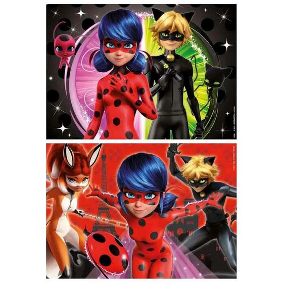 EDUCA 2x48 Pieces Miraculous Ladybug Puzzle