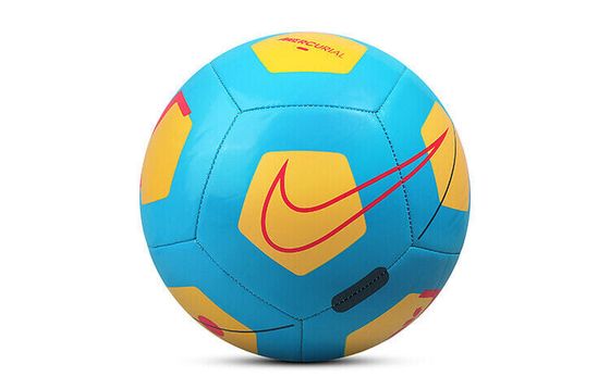 Nike Size 5 Soccer Synthetic Leather Machine Stitched Soccer Ball Unisex Blue Yellow