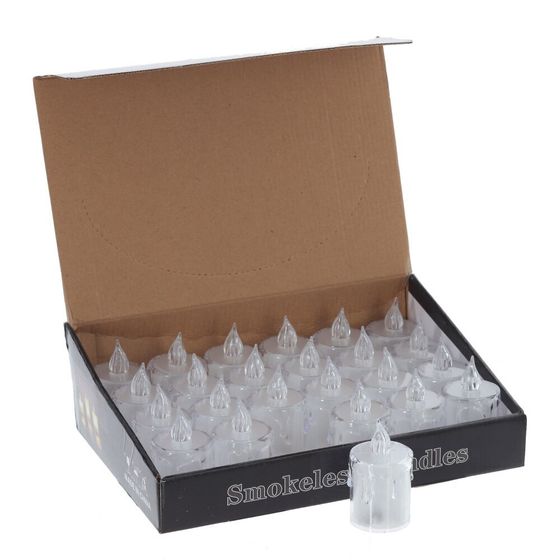 Изделие декоративное &quot;Свеча&quot; (подсветка, 3xLR54) (блок 24шт), D 3.5 см, L3,5 W3,5 H6,5 см