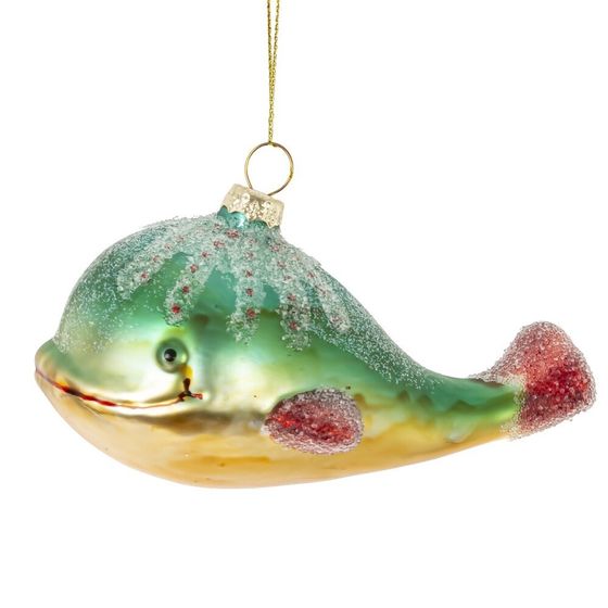 Украшение новогоднее "Кит", L12,5 W6 H7 см