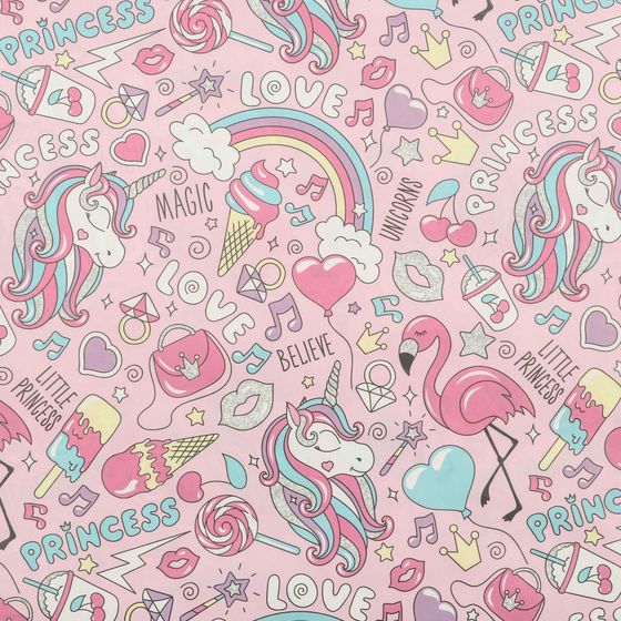 !Набор упаковочной бумаги (2 листа) глянцевая "Нежность" 50 × 70 см.