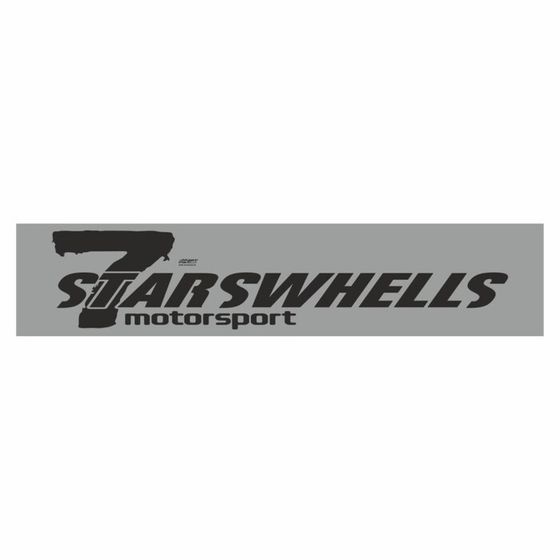 Полоса на лобовое стекло &quot;7 STARSWHELLS&quot;, серебро, 1220 х 270 мм