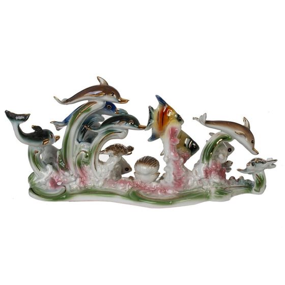 Фигурка декоративная "Морская композиция", L23 W9 H13 см, 1 штука. дизайн микс