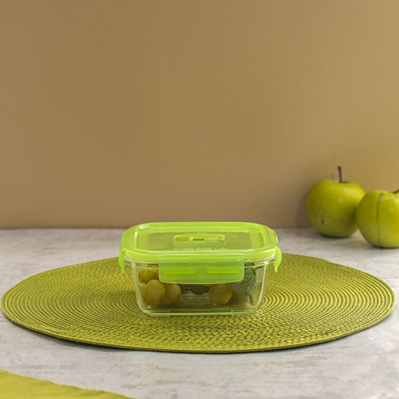 Контейнер ПЮРБОКС АКТИВ НЕОН ЗЕЛЕНЫЙ 760мл квадратный