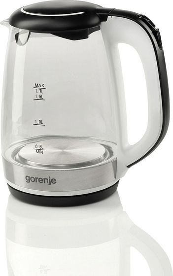 Чайник электрический Gorenje K17GLBW 1,7л 2200Вт серебристый