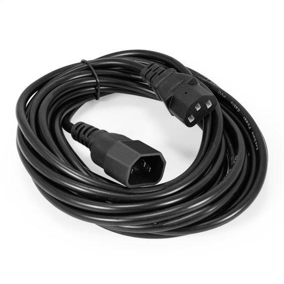 Кабель питания ExeGate Power EC-5P VDE-250V-3*0,5mm2 5м IEC 320 C13 - IEC 320 C14 черный (EP280630RUS)