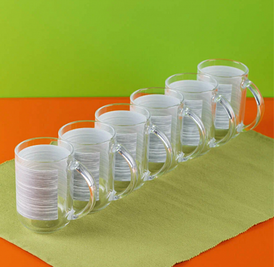 Набор кружек ТРОКЕТ БРАШМАНИЯ ГРАНИТ 6шт 320мл