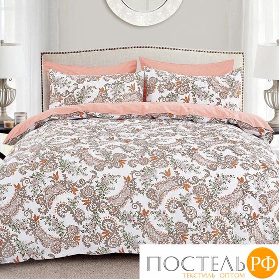 КПБ CL HOME Поплин &quot;Pure Cotton&quot; двуспальный 175*215*1 200*220*1(±5) 70*70*2(±2) в ПВХ 20/270-PC/CL