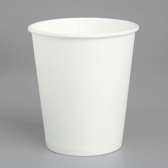 Стакан бумажный бумажный &quot;Белый&quot; для горячих напитков, 250 мл, диаметр 80 мм