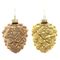 Украшение новогоднее "Золотая шишка", L7,5 W7,5 H9,5 см, 2в.