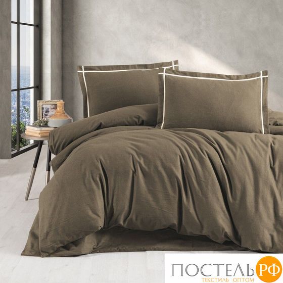 12276 КПБ DO&amp;CO FLANNEL 200*220 (50*70/2) SOPRANO коричневый