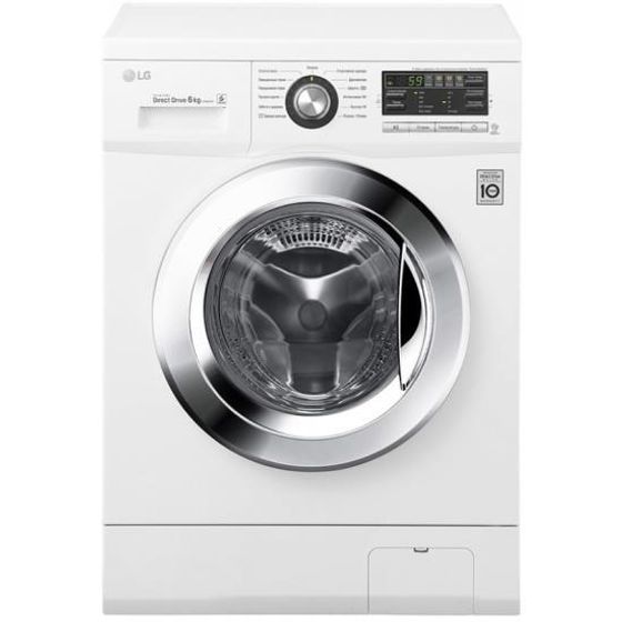 Стиральная машина LG Mega 2 Refresh F1096ND3 белый, 6кг, 1000об/мин, инвертор