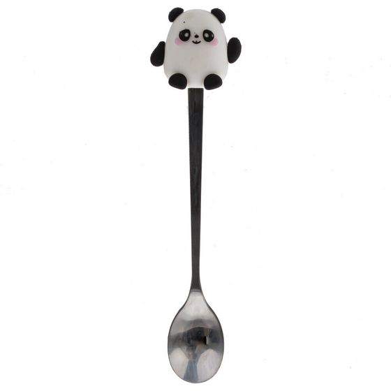 Кружка с крышкой и ложкой, 430 мл, L8,5 W8,5 H9,8 см, дизайн микс