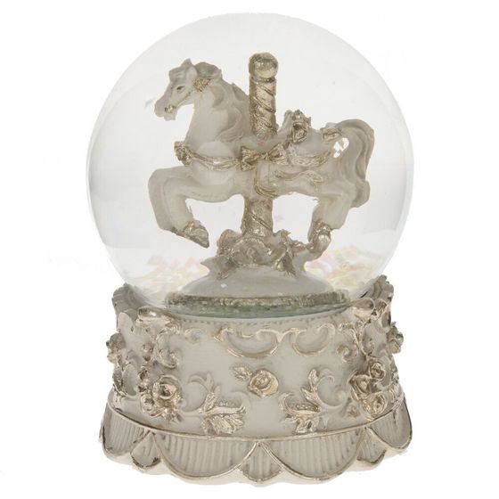 Фигурка декор в стекл шаре &quot;Лошадка&quot;, D 6.5 см, L6,5 W6,5 H8,5 см, 2в.