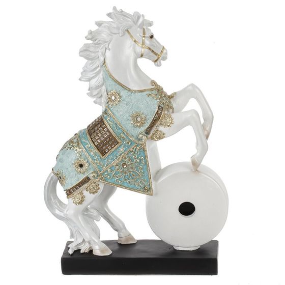 Фигурка декоративная &quot;Лошадь&quot; с часами (AAx1,н/п), L23 W7 H33 см
