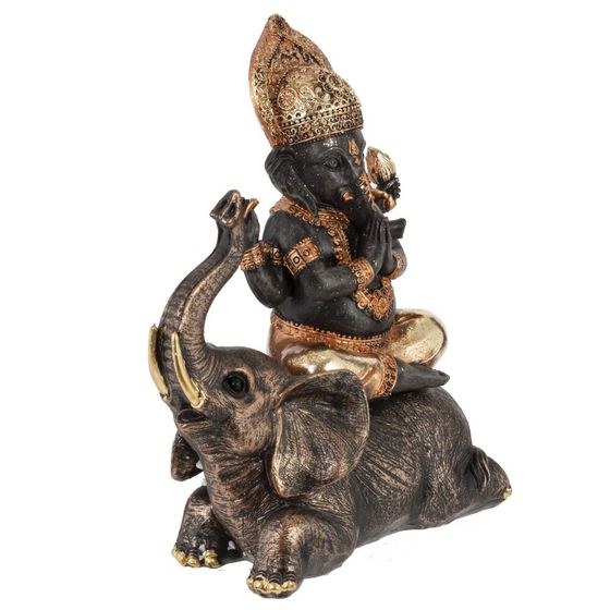 Фигурка декоративная &quot;Ганеша на слоне&quot;, L21 W10 H25 см