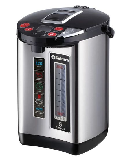 Термопот Sakura SA-1355BS 5л 1200Вт серый