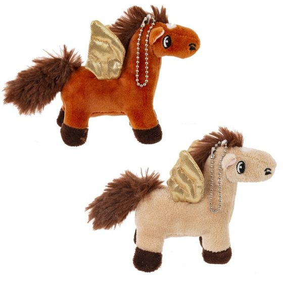 Игрушка набивная &quot;Лошадка&quot;, с цепочкой, L14 W6 H10 см, 2в.