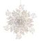Украшение новогоднее &quot;Снежинка&quot;, L11 W4,5 H12 см, 2в.