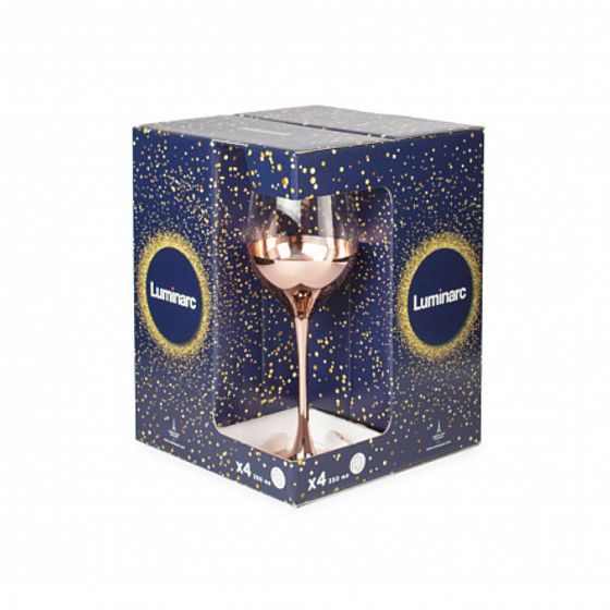 Набор бокалов для вина СЕЛЕСТ ЭЛЕКТРИЧЕСКАЯ МЕДЬ 4шт 270мл