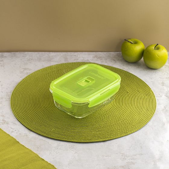 Контейнер ПЮРБОКС АКТИВ НЕОН ЗЕЛЕНЫЙ 820мл прямоугольный