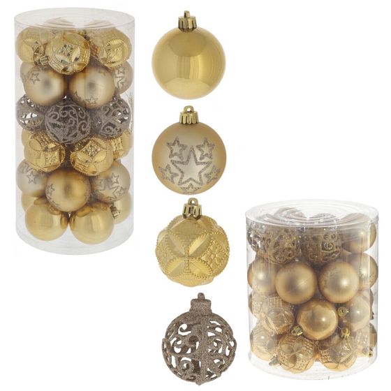 Набор из 30шт Украшение новогоднее Шар "Карнавал красок", D 6 см, L16 W16 H31 см,