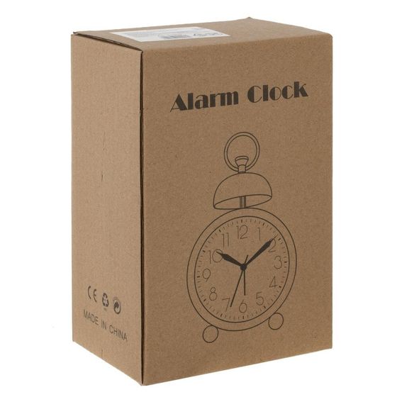 Будильник (2xАА н/п), L10,5 W7 H16 см