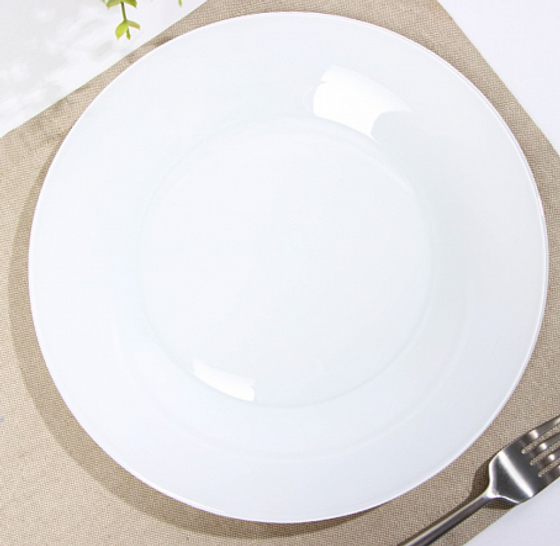Тарелка обеденная ЛИЛИ БЕЛЫЙ 25см