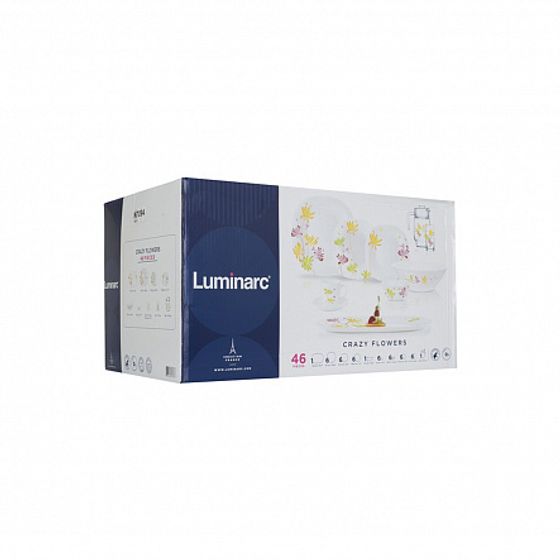 Столовый набор  КАРИН КРЕЙЗИ ФЛАУЭР 46 предметов