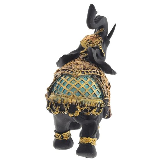 Фигурка декоративная "Слон", L10,5 W6 H13,5 см, 1 штука, дизайн микс